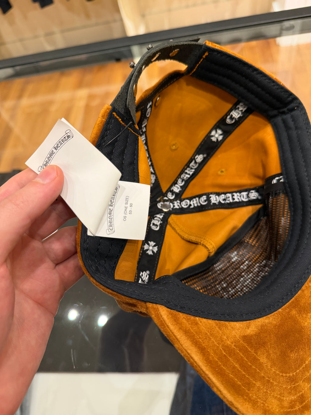 Chrome Hearts Suede Vine Dagger Hat - Camel