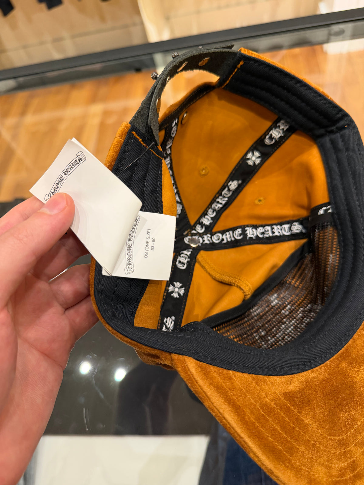 Chrome Hearts Suede Vine Dagger Hat - Camel