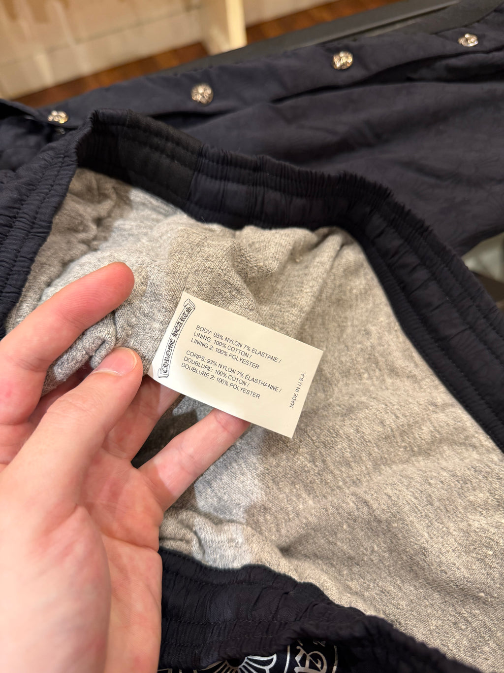 Chrome Hearts Monogram Snap Track Pants