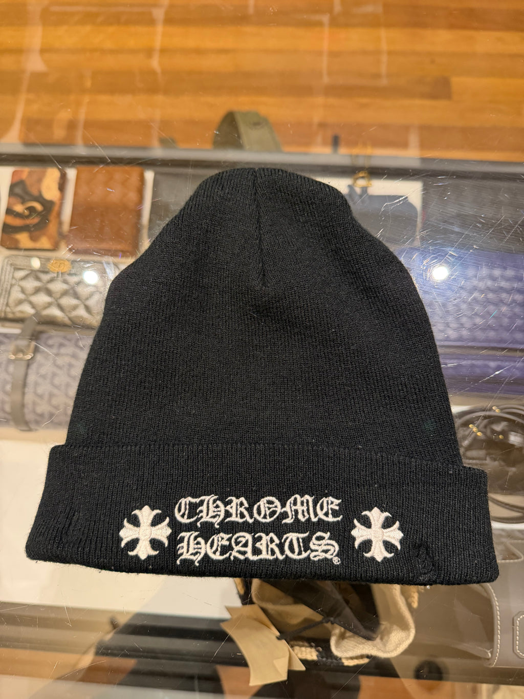 Chrome Hearts Logo Beanie - Black
