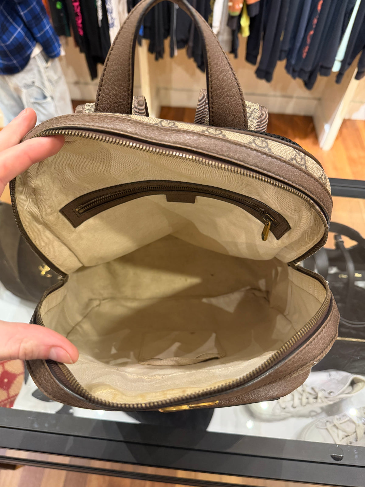 Gucci GG Supreme Ophidia Medium Backpack