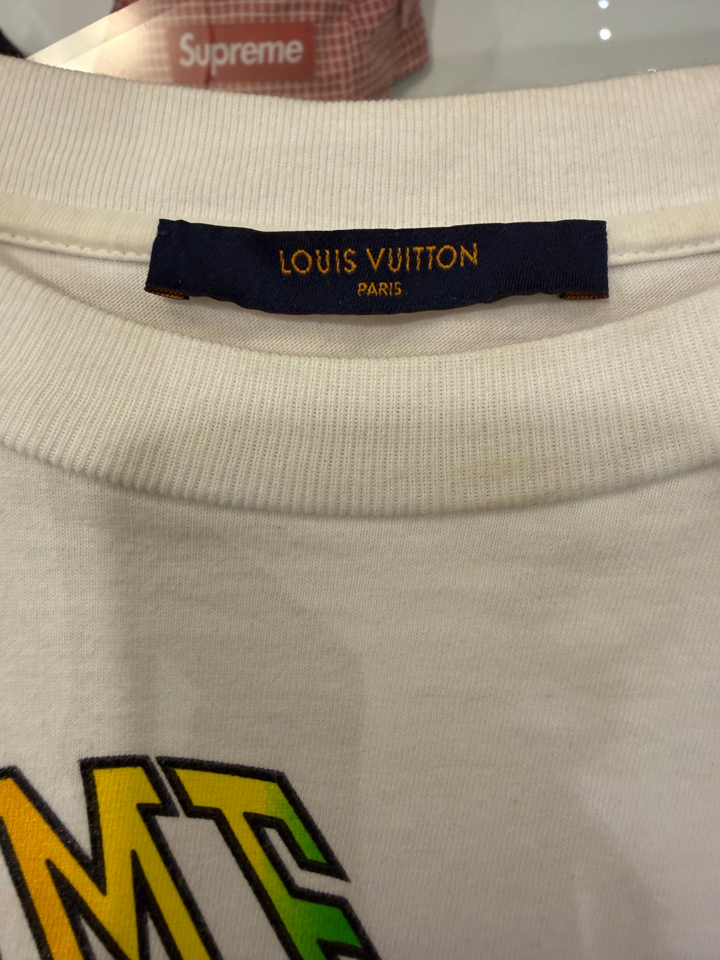 Louis Vuitton "Not Home" Tee
- White