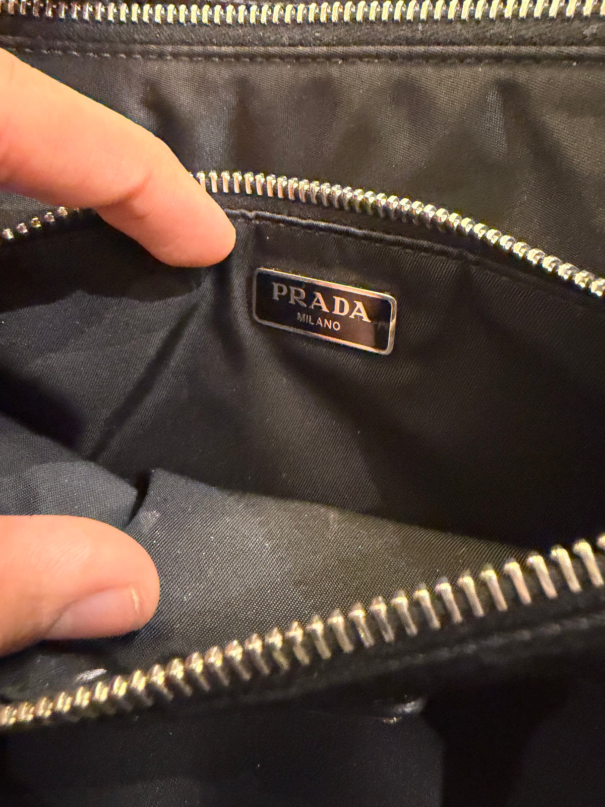 Prada Re-Nylon and Saffiano Mini Shoulder Bag - Black