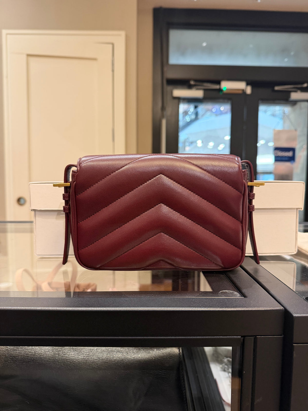 Saint Laurent LouLou Toy Crossbody - Rogue Cabernet