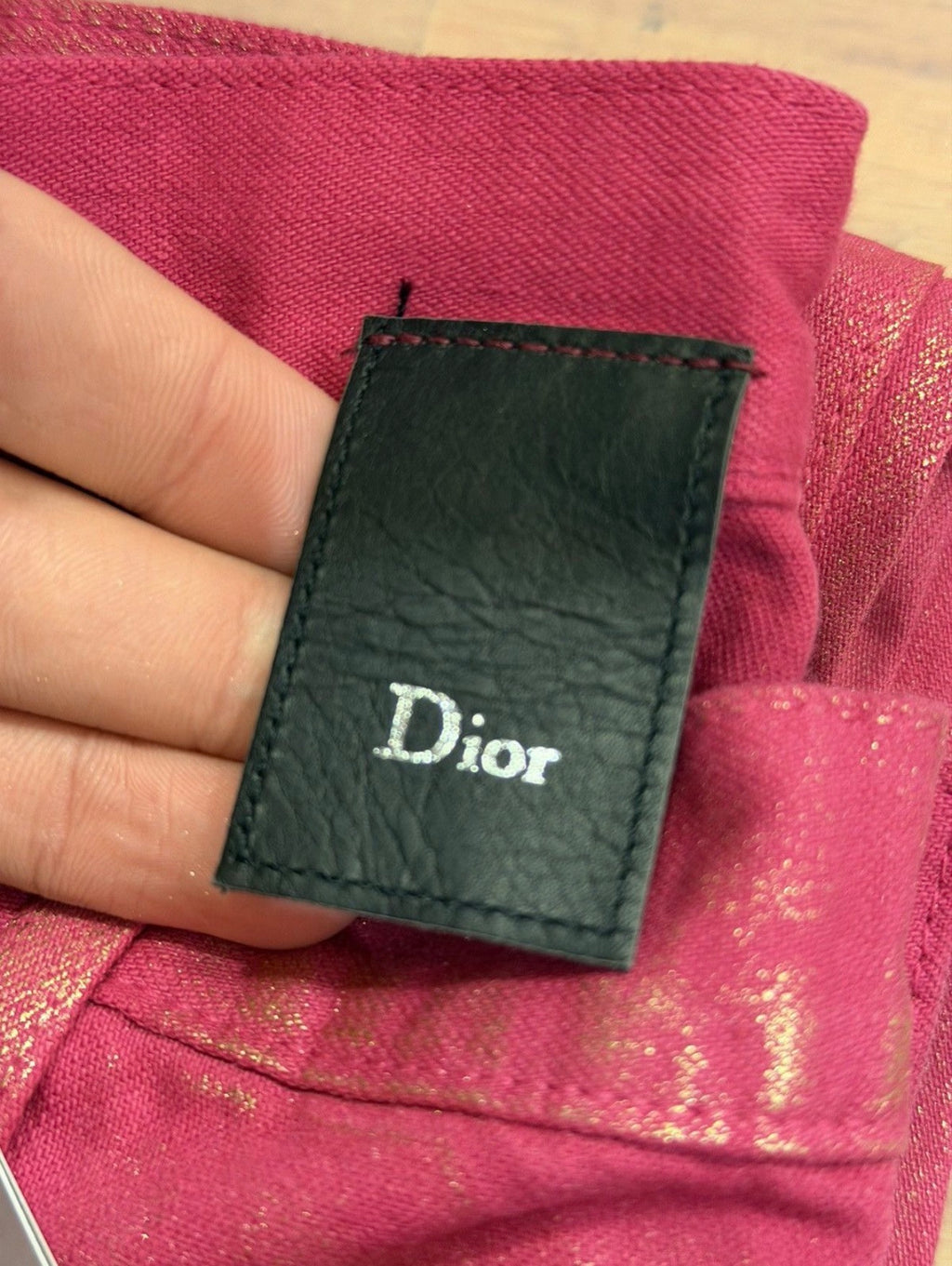 Dior ‘Planisphere’ Denim Jeans - Pink