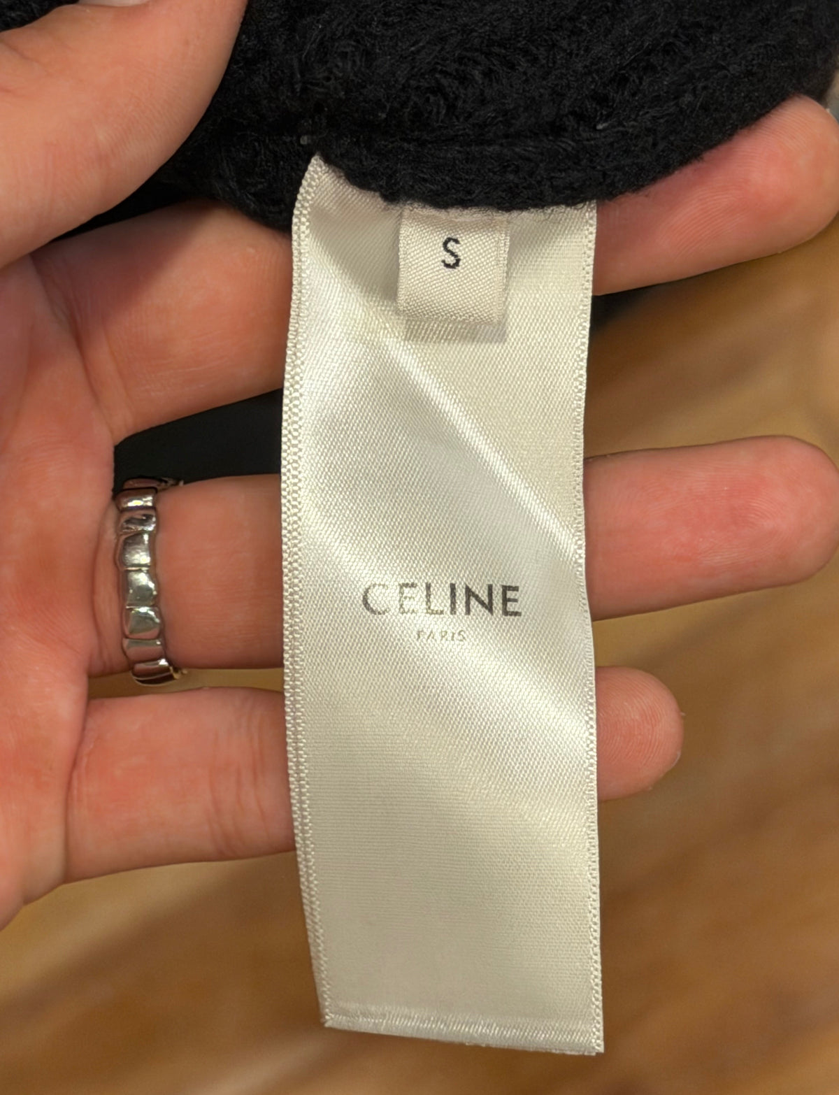 Celine Oversized Sweater In Ribbed Wool