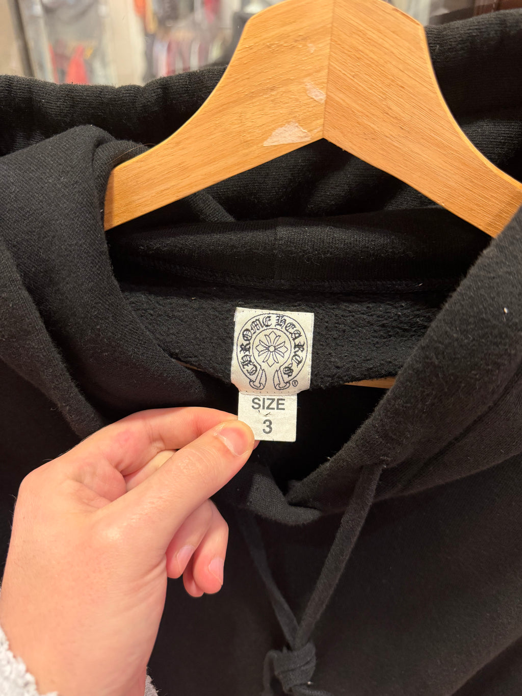 Chrome Hearts 1/1 Cross Patch T-Bar Hoodie