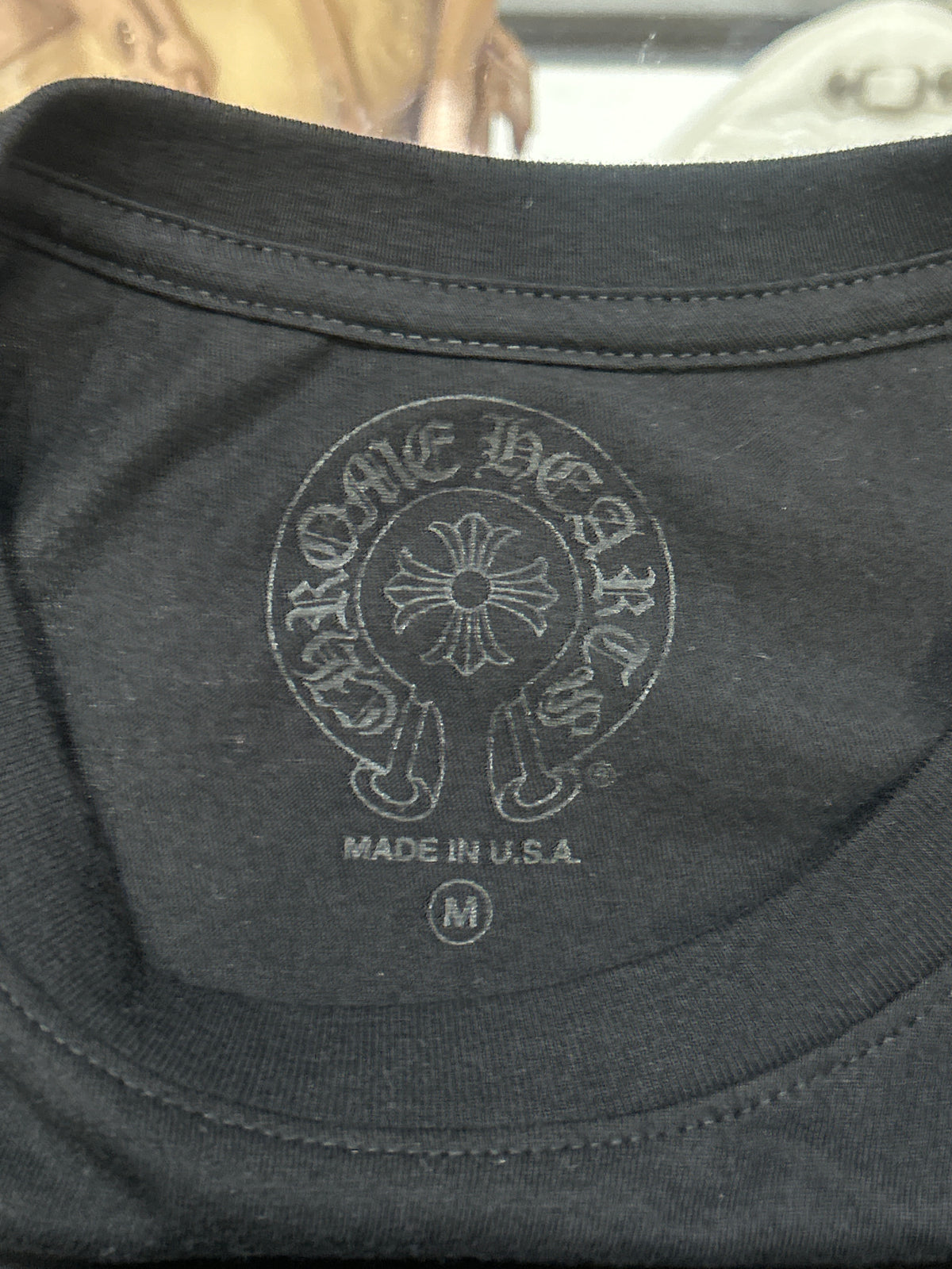 Chrome Hearts New York Horseshoe Logo LS Pocket Tee