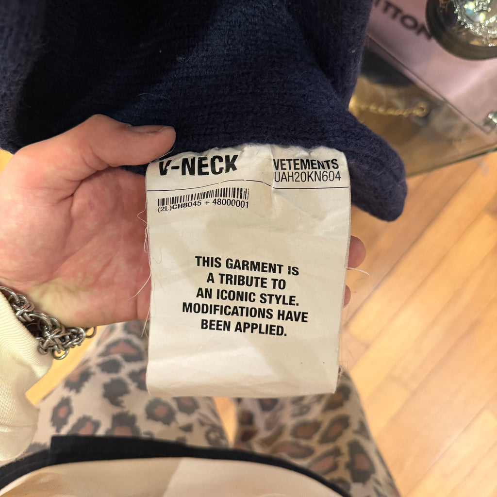 Vetements Knit Hole Sweater