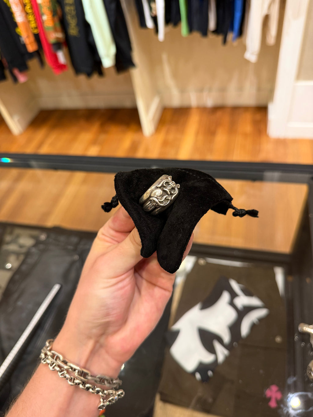 Chrome Hearts Heart Dagger Ring - Silver