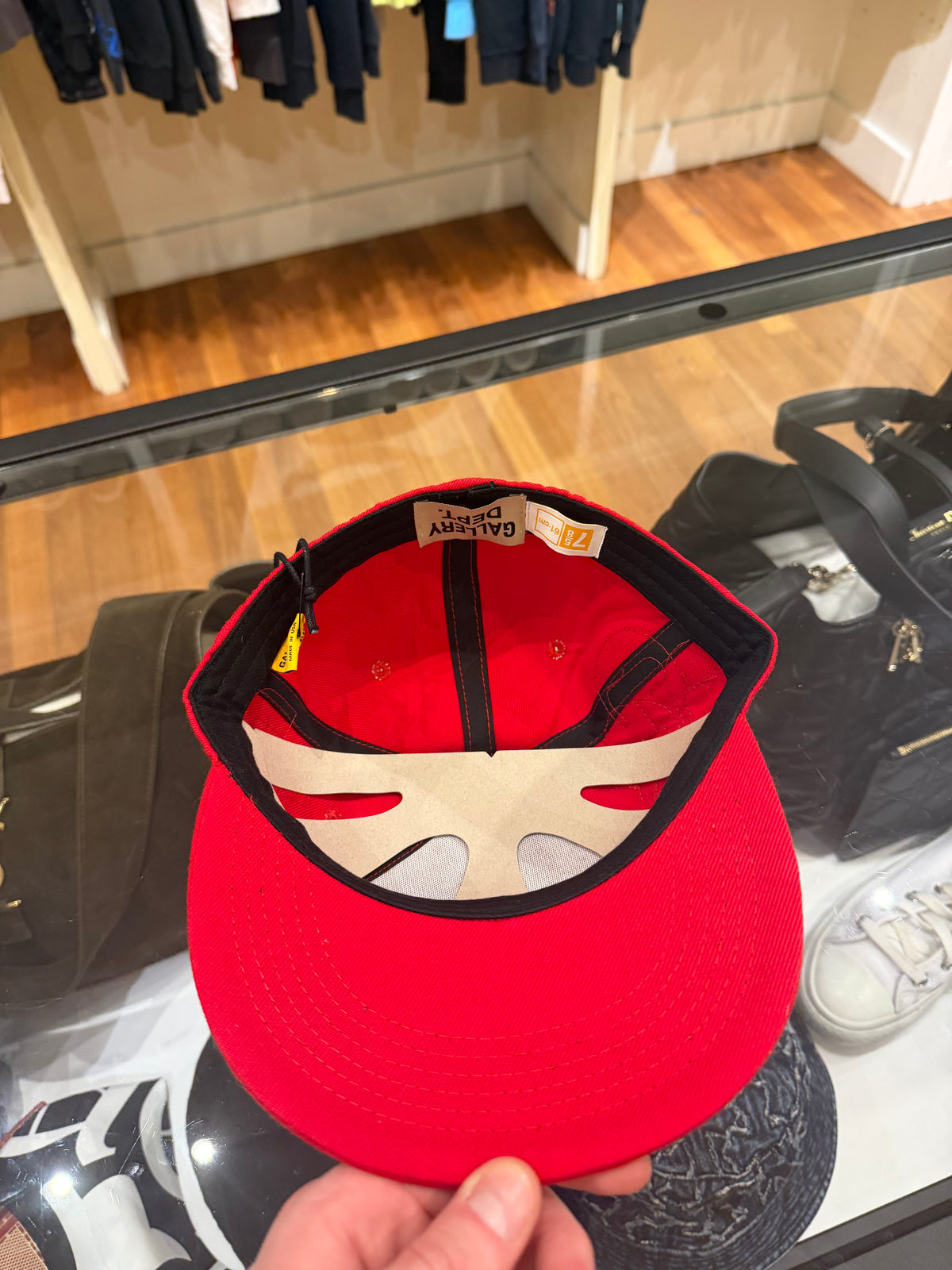 Gallery Dept Leather G Patch Hat - Red