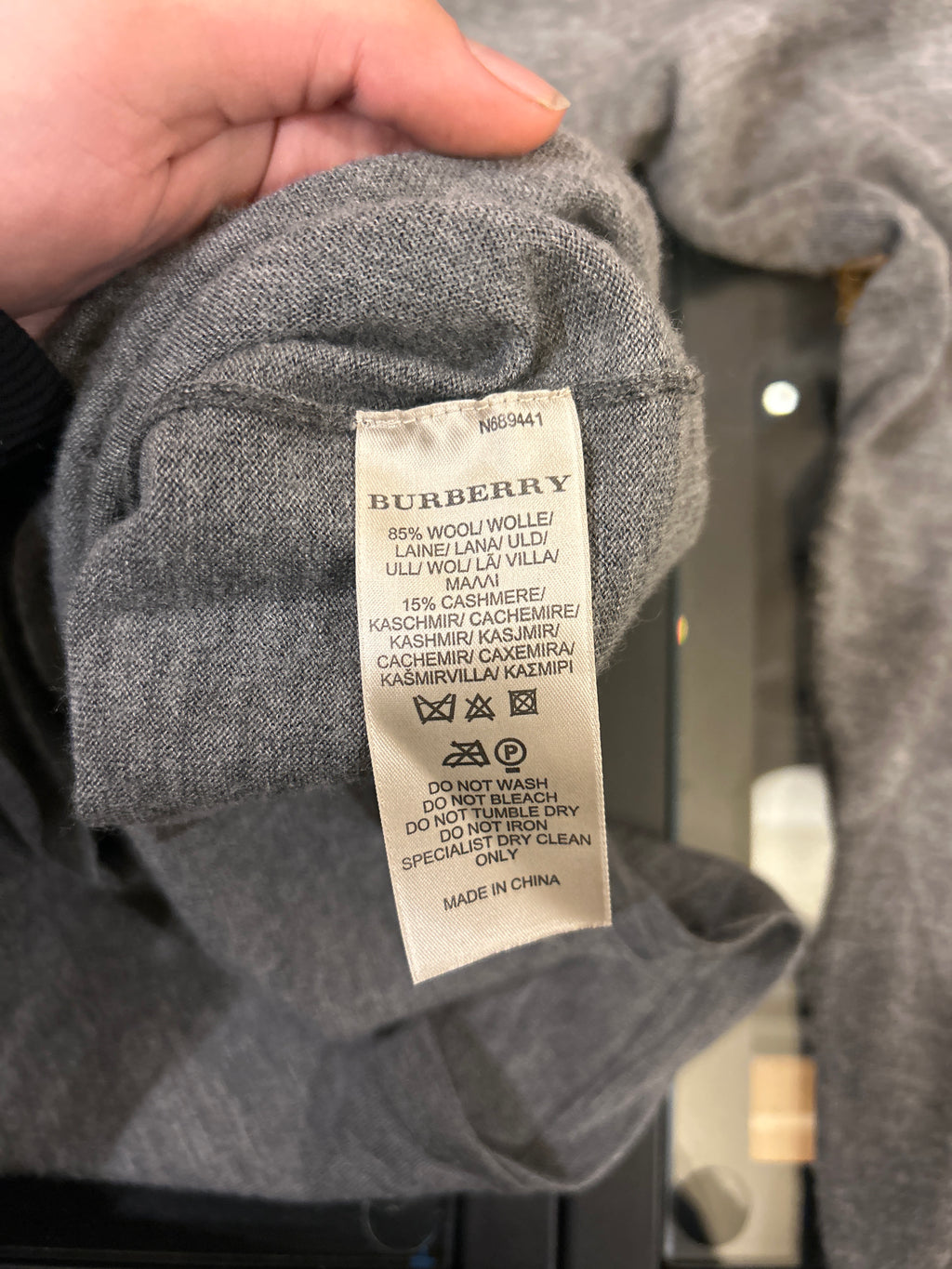 Burberry Brit Plaid Long Sleeve