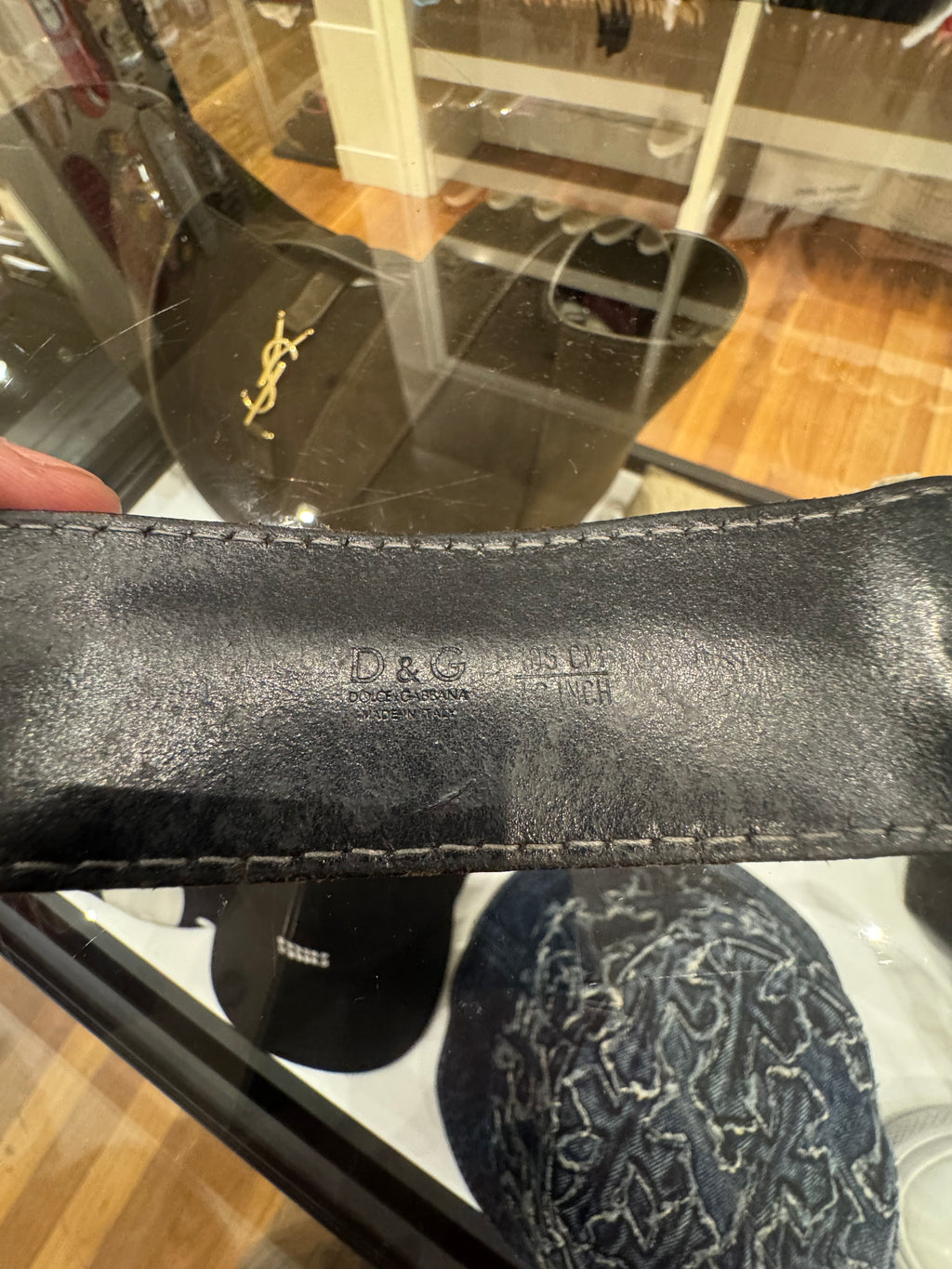 Dolce & Gabbana Woven Croc Leather Belt