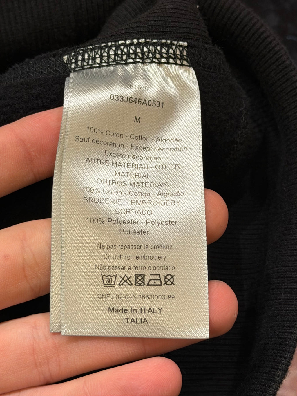 Dior x Shawn Stussy ‘Shock The World Hoodie - Black