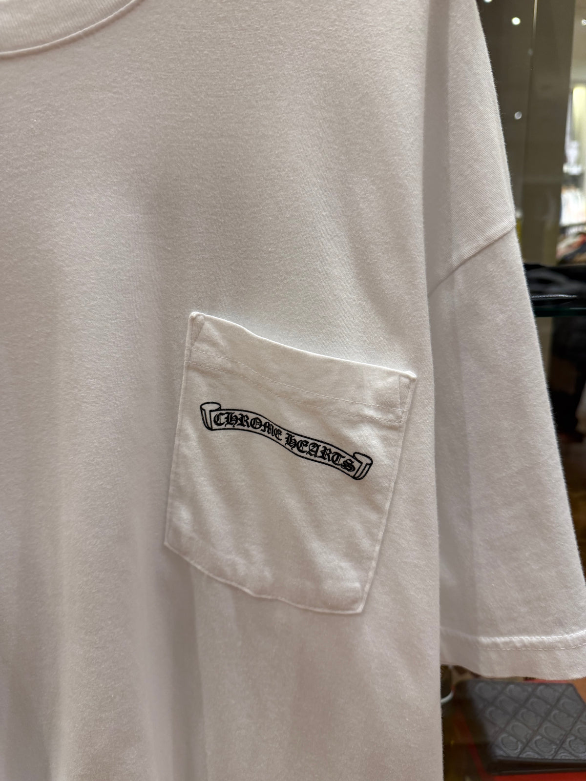 Chrome Hearts Scroll Logo Tee - White