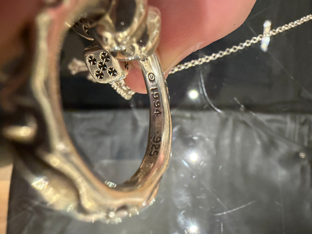 Chrome Hearts Vegas Exclusive Dice Necklace Eyewear Loop - Silver