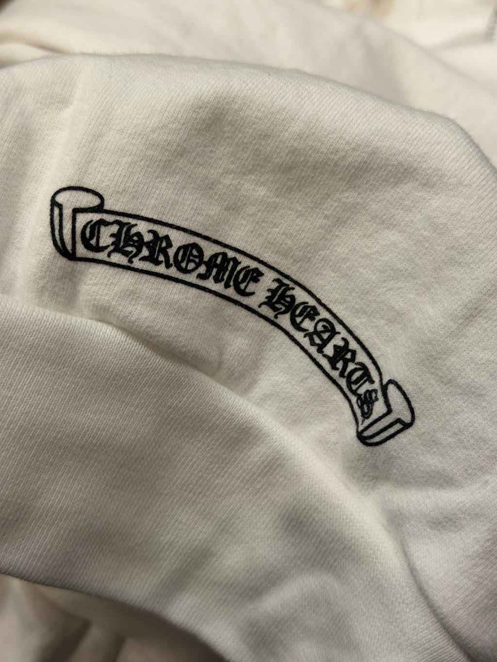Chrome Hearts T-Bar Zip Up - White