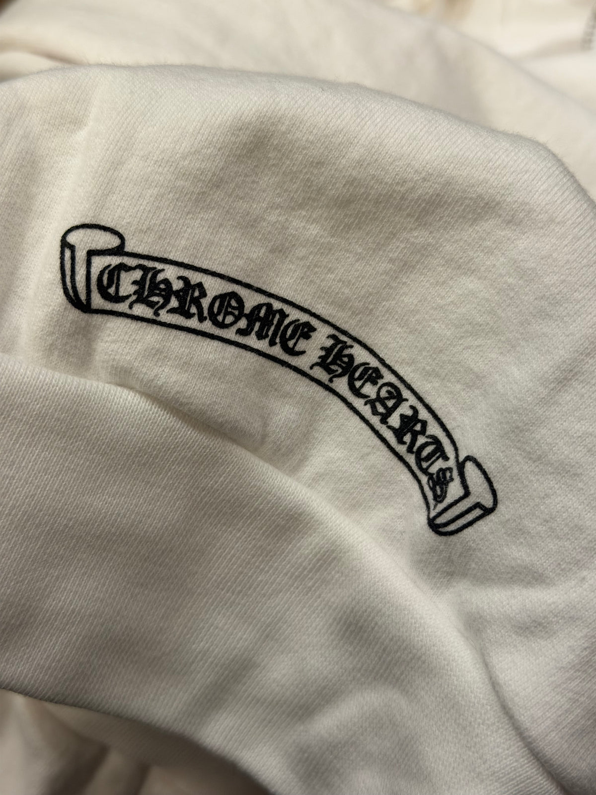 Chrome Hearts T-Bar Zip Up - White