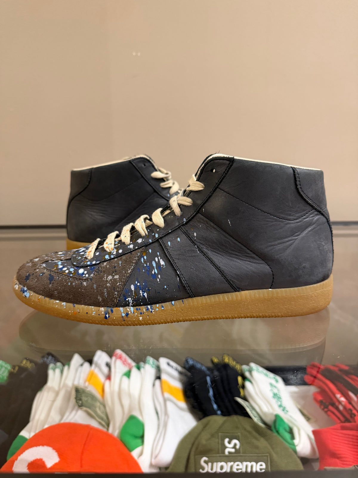 Maison Margiela Replica High
- Navy/Paint Splatter