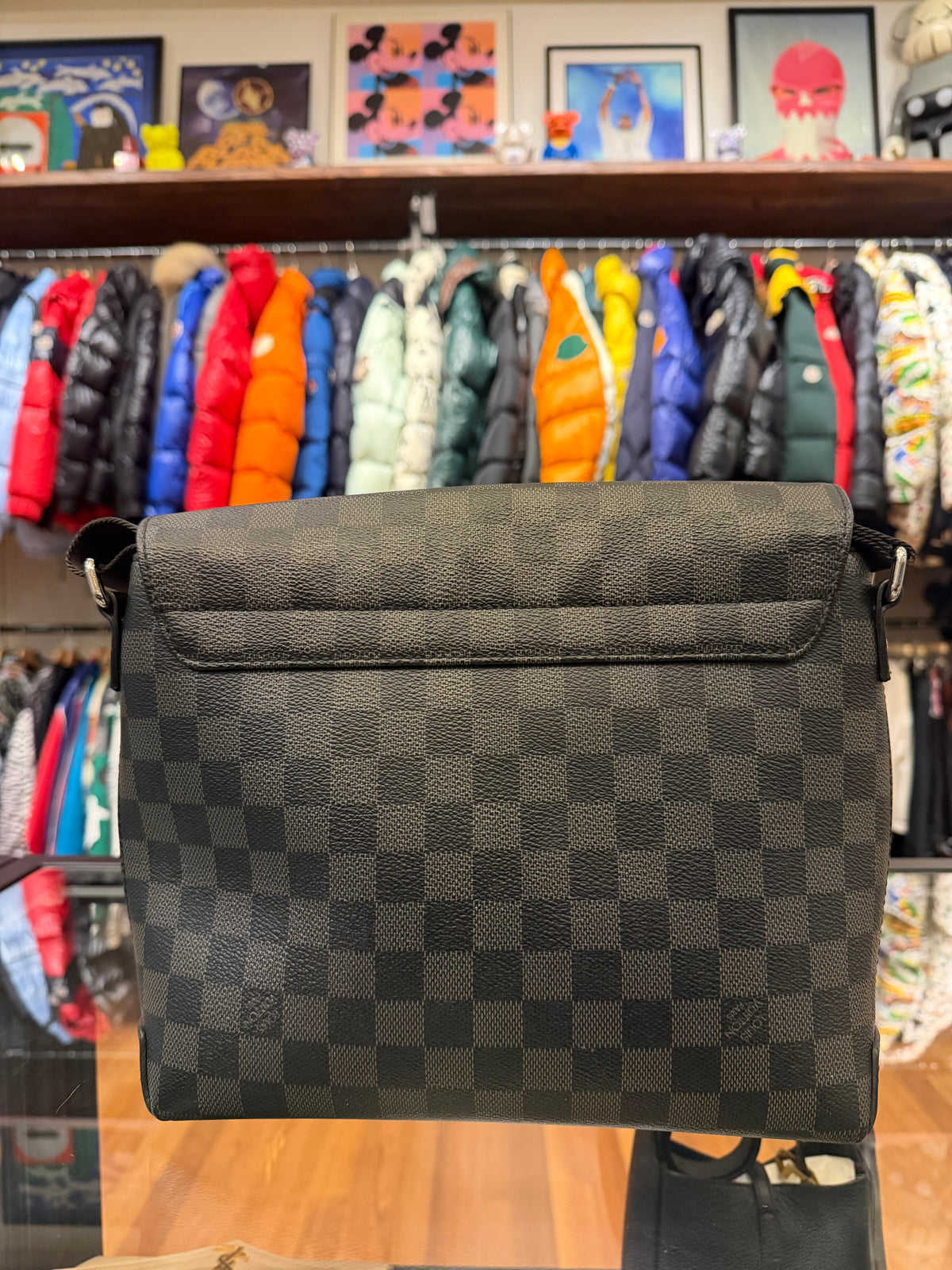 Louis Vuitton Damier Leather Messenger Bag