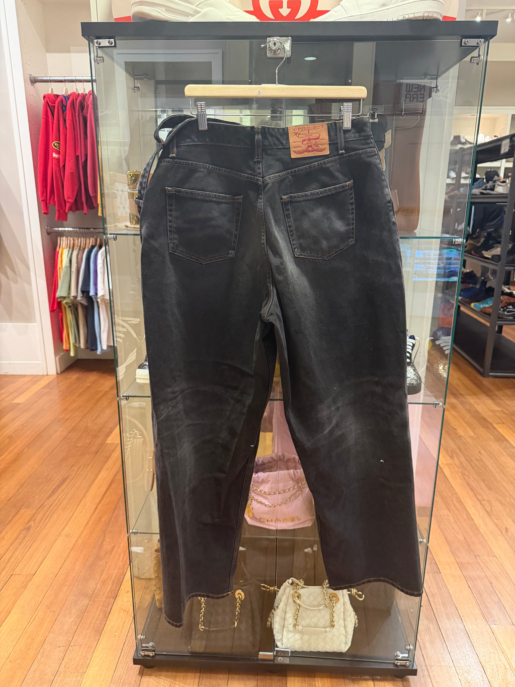 Y Project Multi Waist Jeans - Washed Black