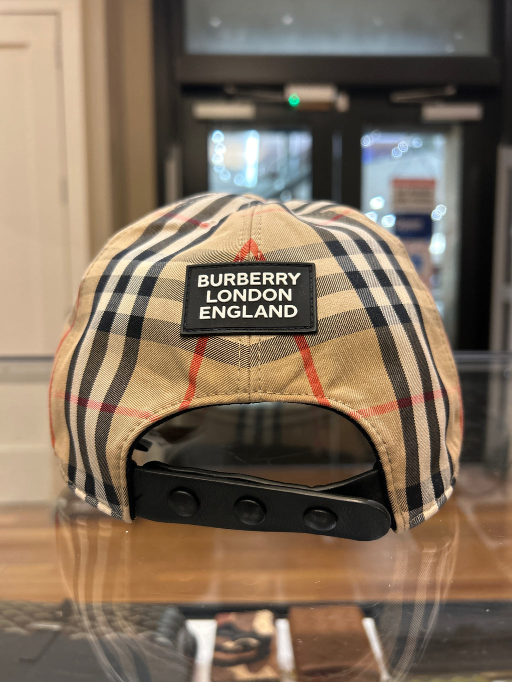 Burberry Logo Vintage Check Baseball Cap