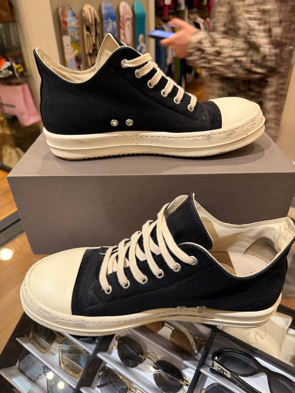 Rick Owens Ramone Low - Canvas Black