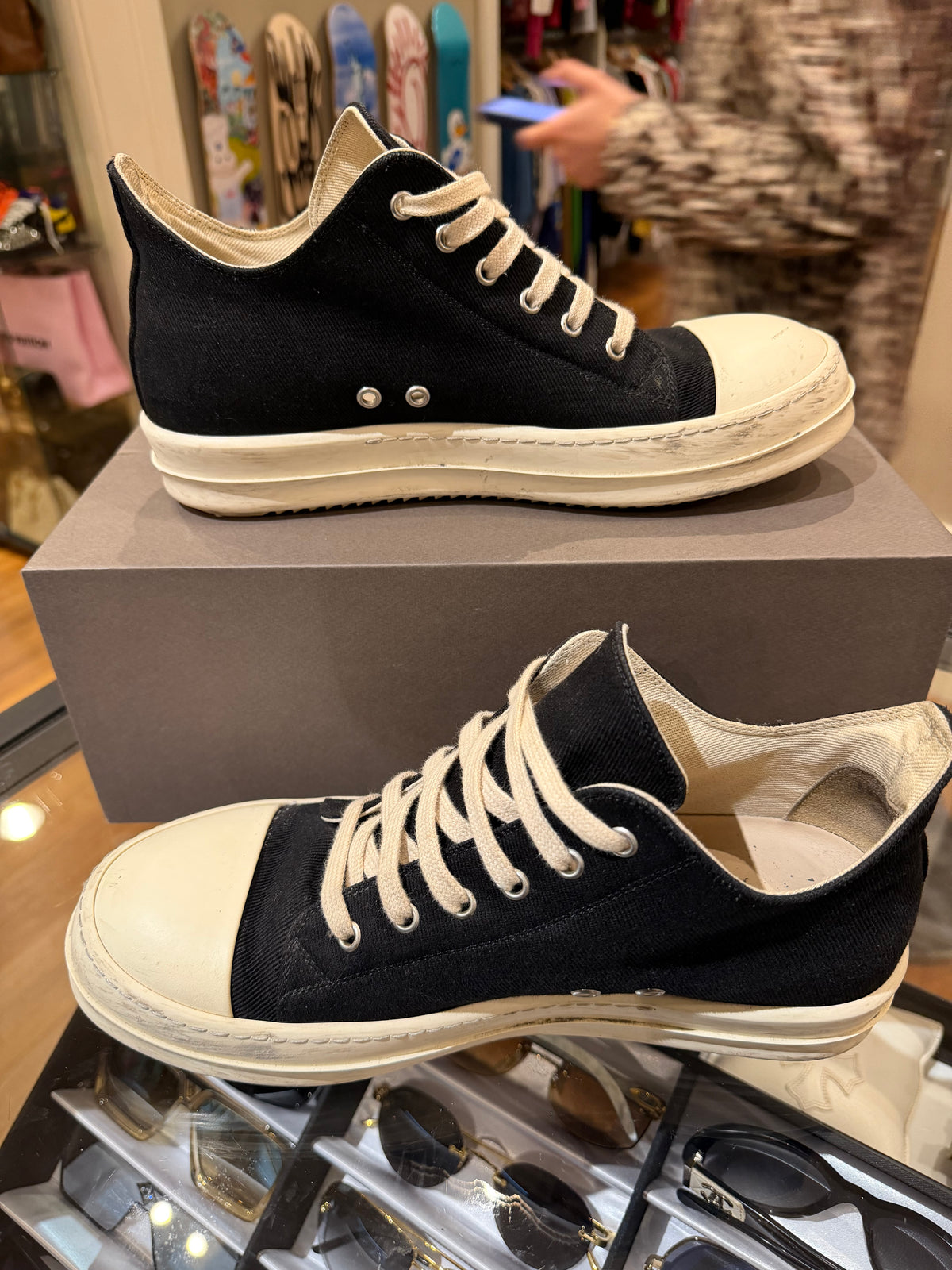 Rick Owens Ramone Low - Canvas Black