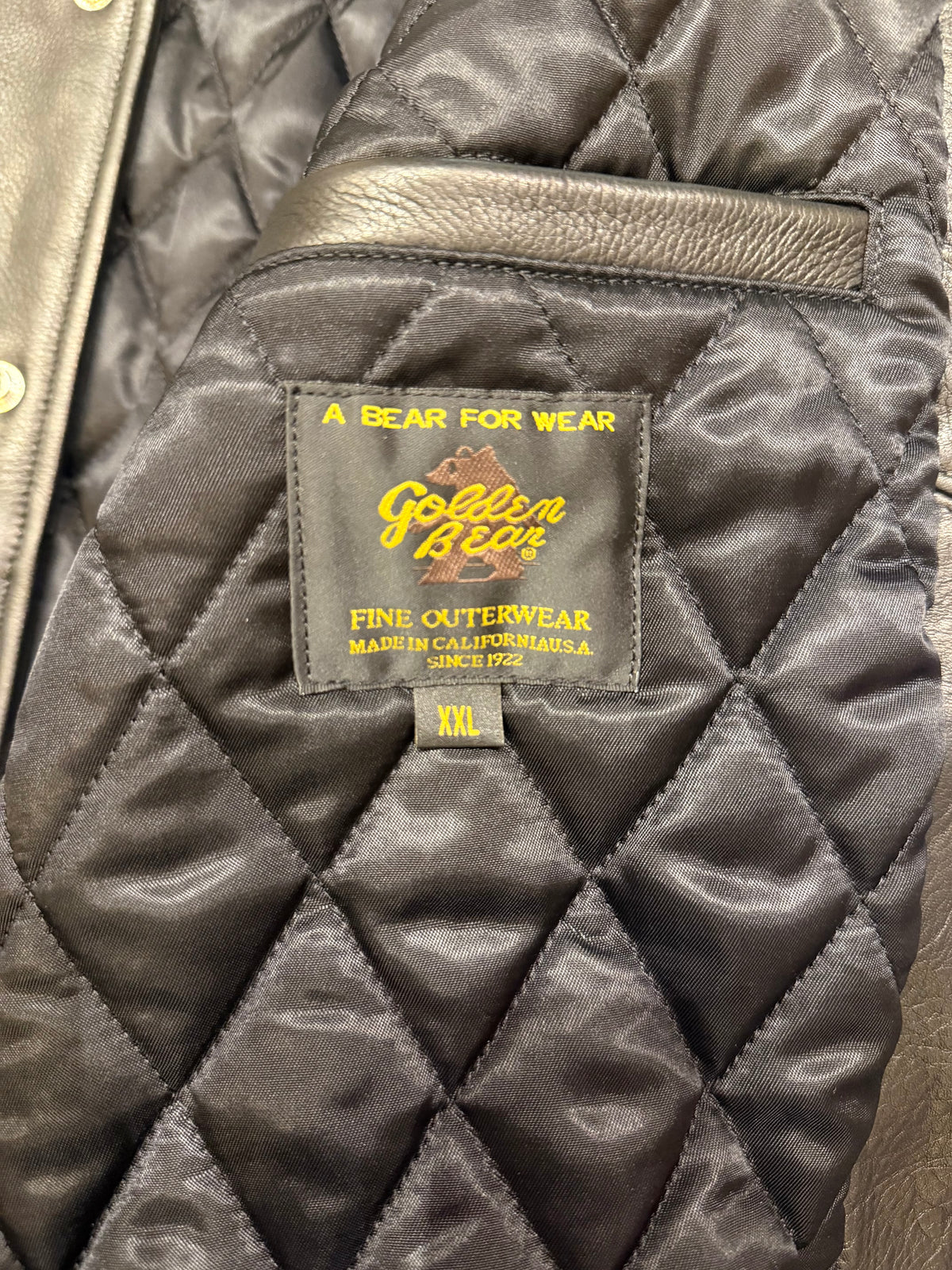 Billionaire Boys Club Golden Bear Leather Varsity Jacket