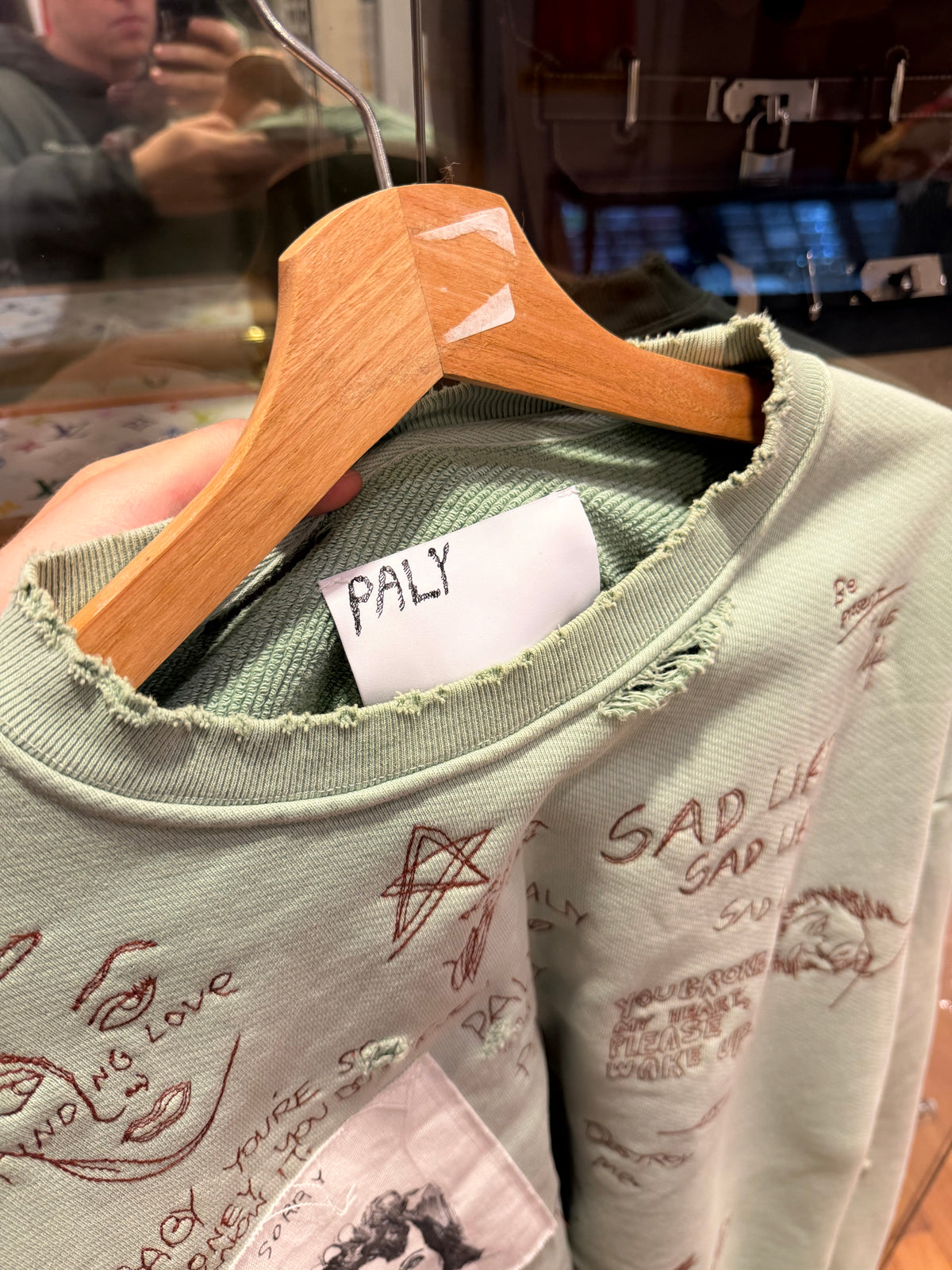 Paly Hollywood SS24 Embroidered Crewneck - Mint
