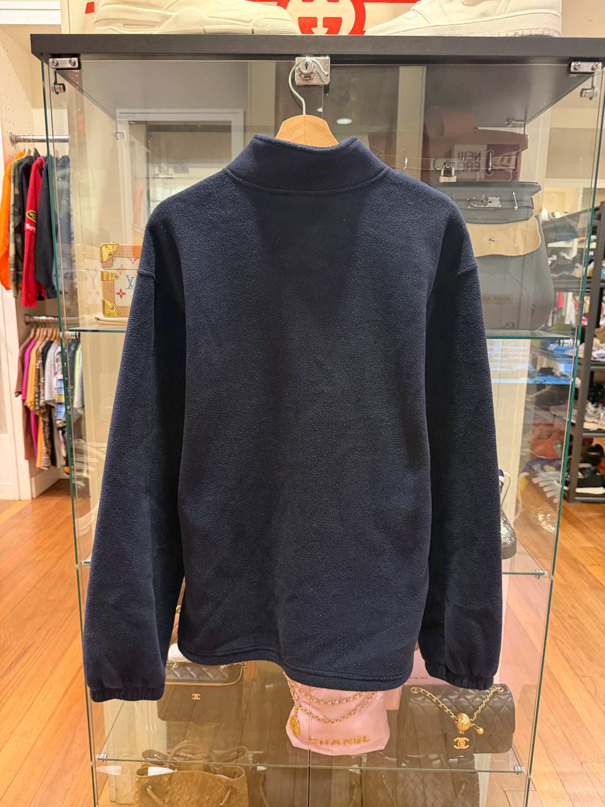 Supreme FW19 PolarTec Small Bogo Qrtr Zip - Navy
