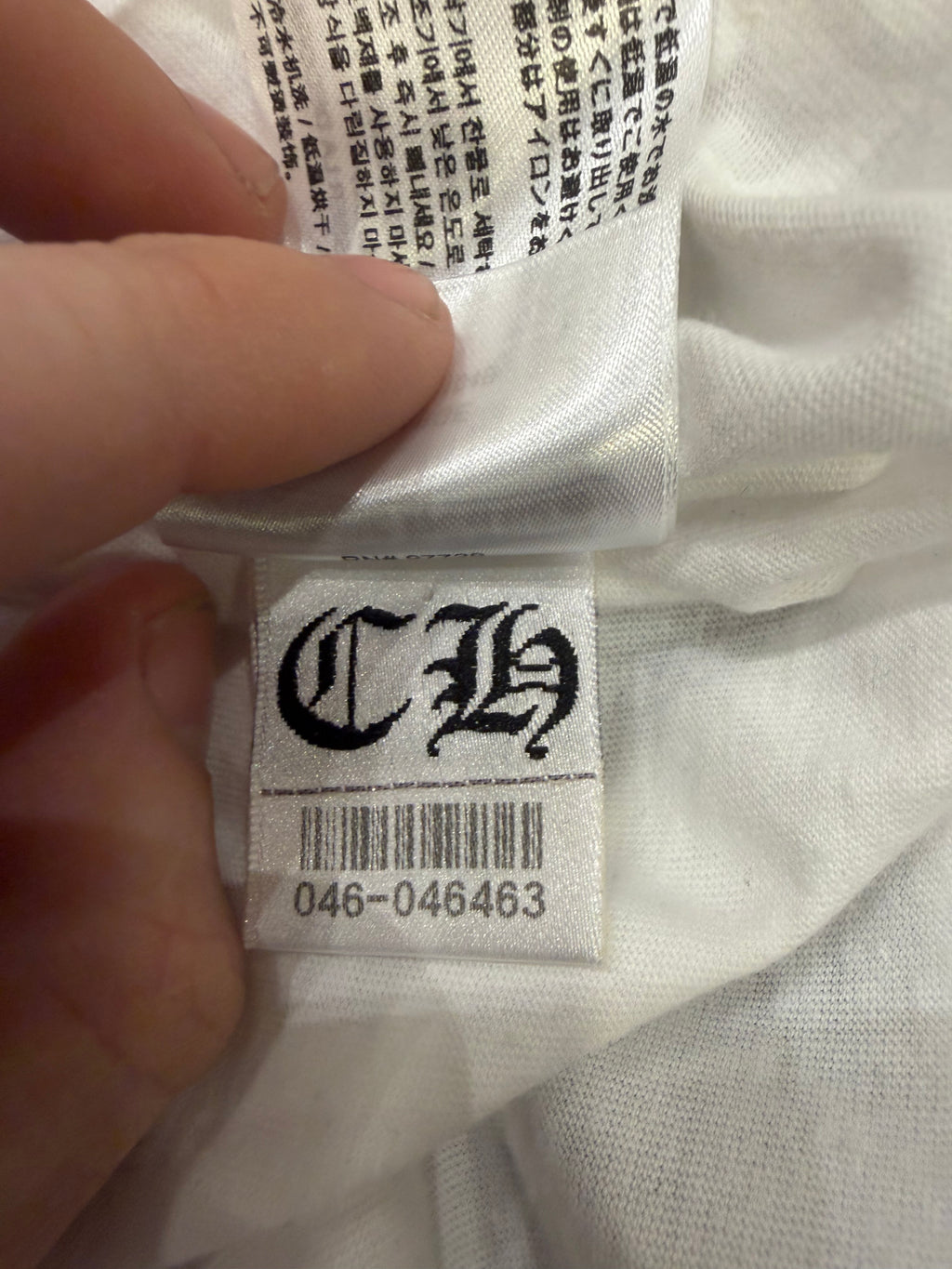 Chrome Hearts Script Logo Pocket Tee - White