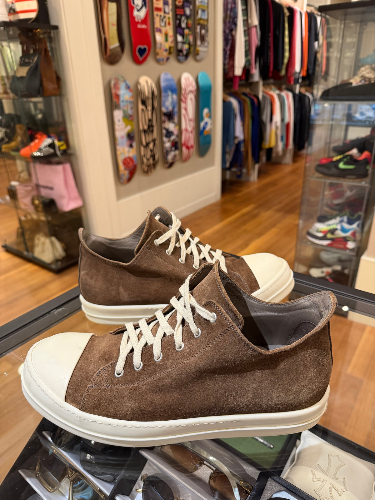 Rick Owens Ramones - Espresso Suede