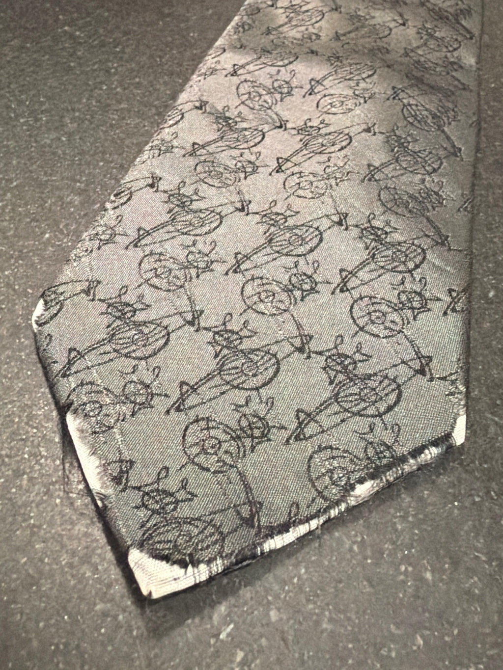 Vivine Westwood Tie - Black Monogram