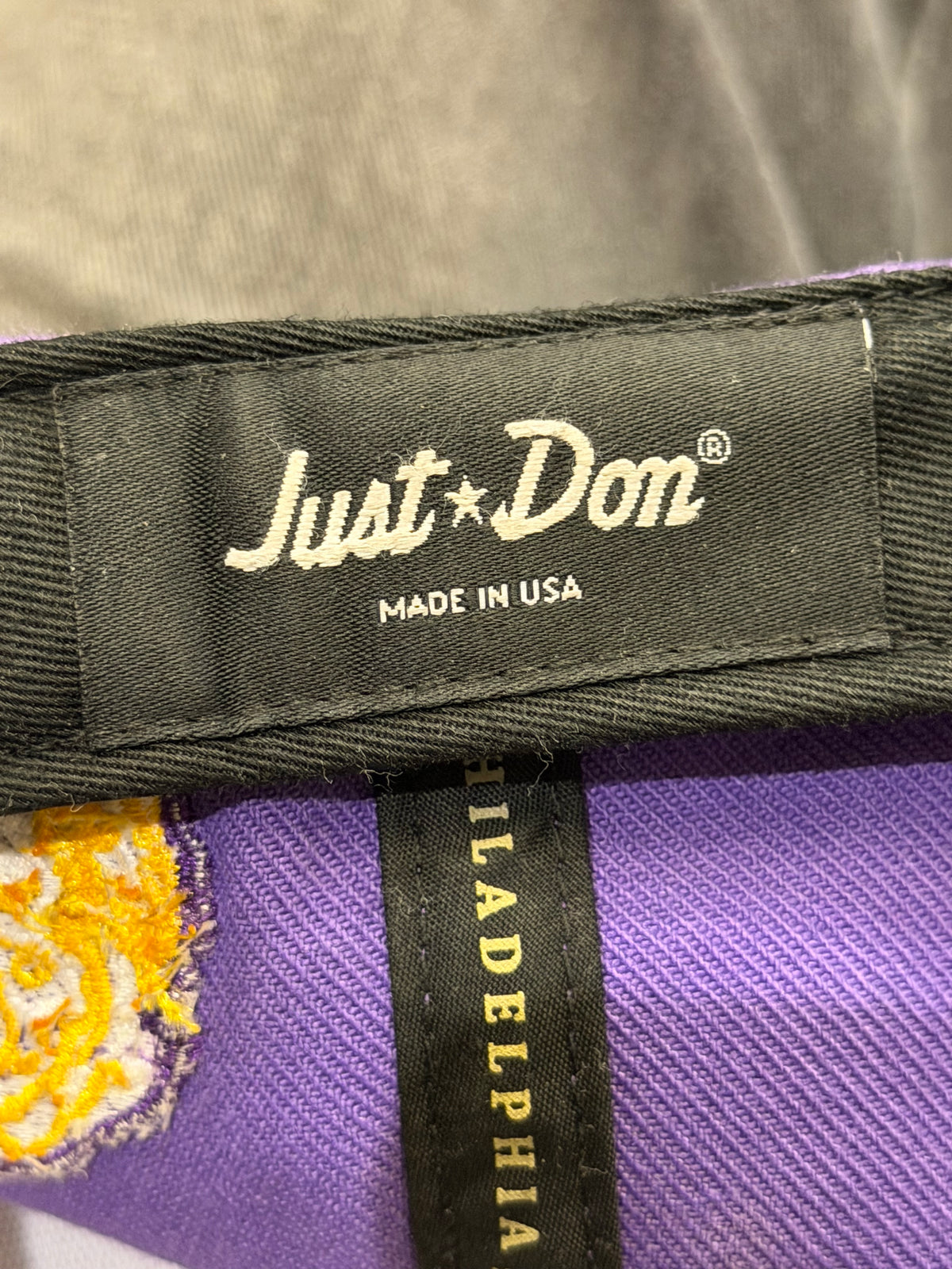 Just Don Snakeprint Bill LSU Adjustable Baseball Cap