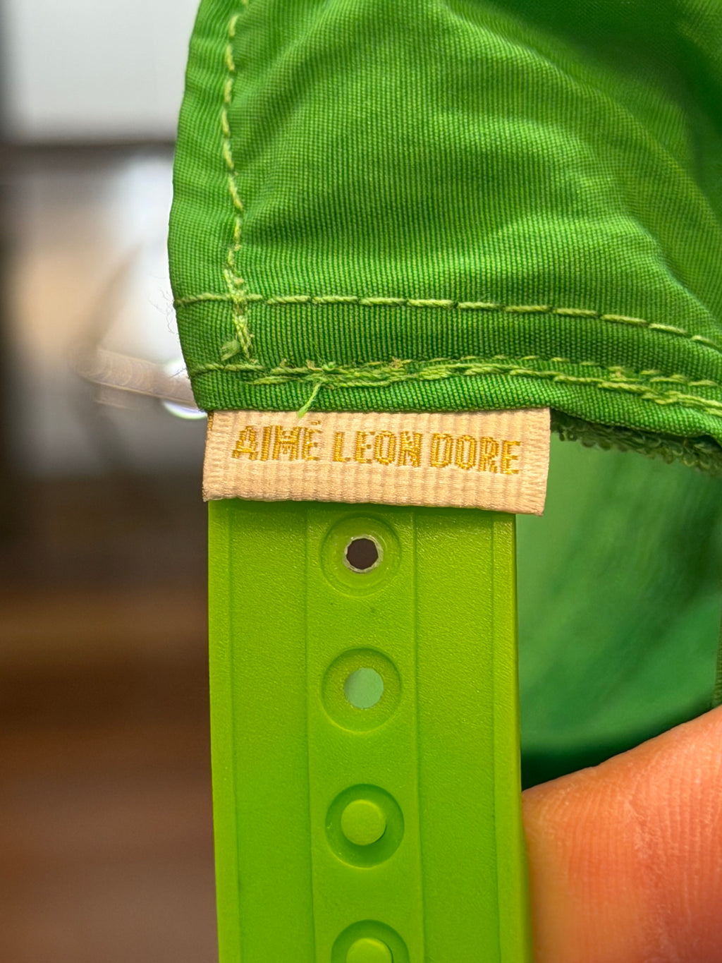 Aimé Leon Dore Nylon Cap - Lime Green