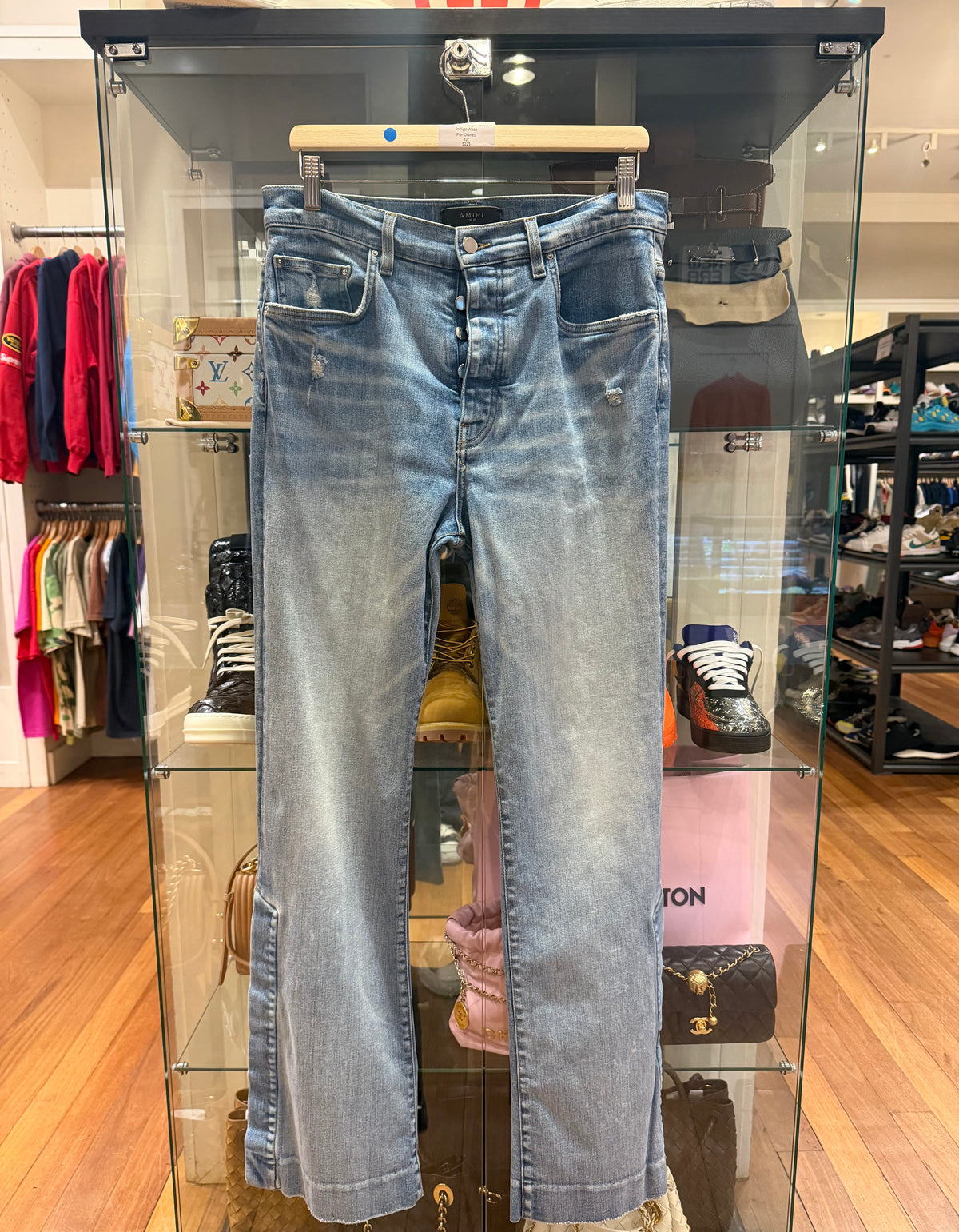 Amiri Flare Straight Jeans - Indigo Wash