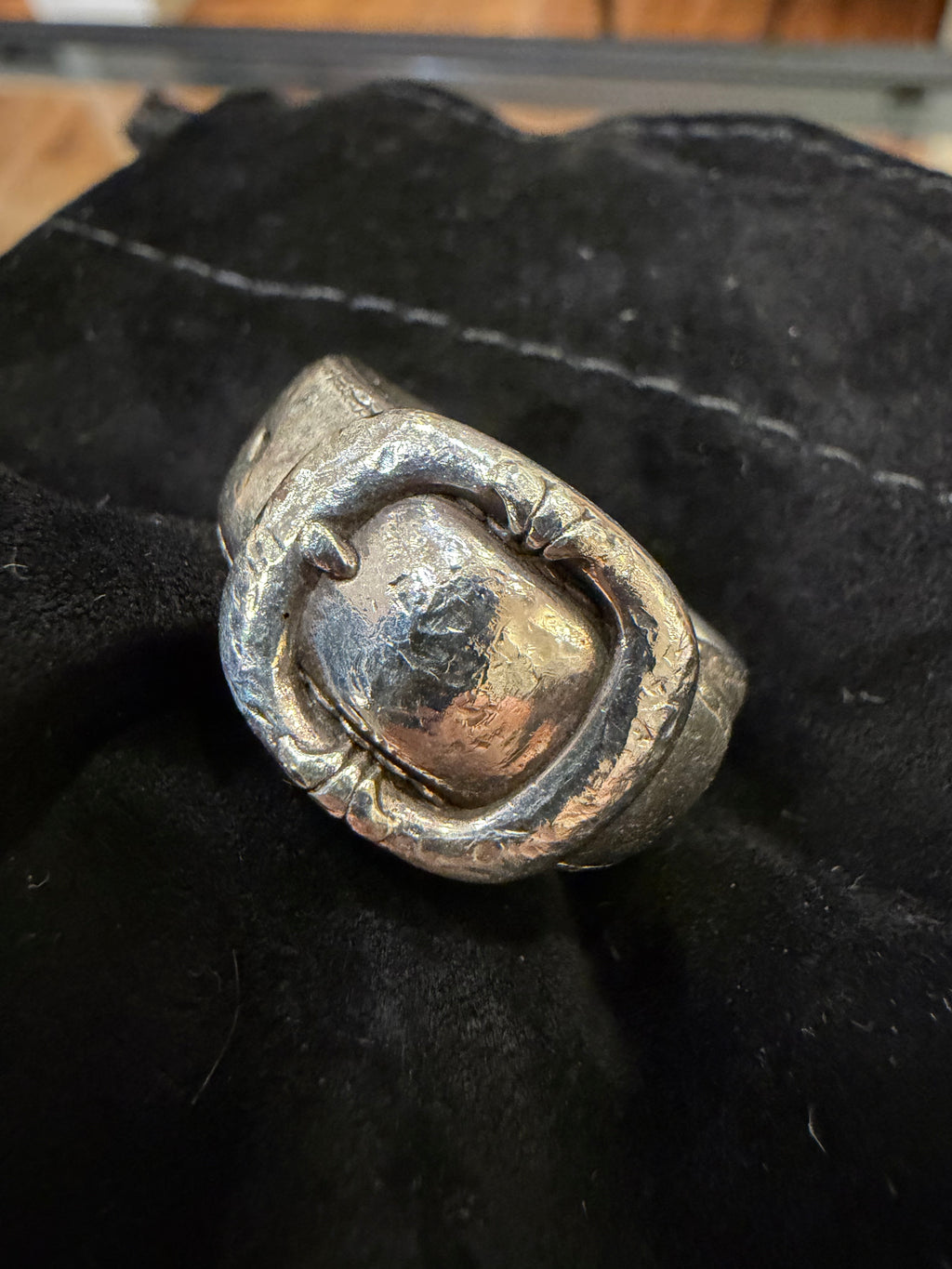 Chrome Hearts Large Gunslinger Belt Ring - Silver