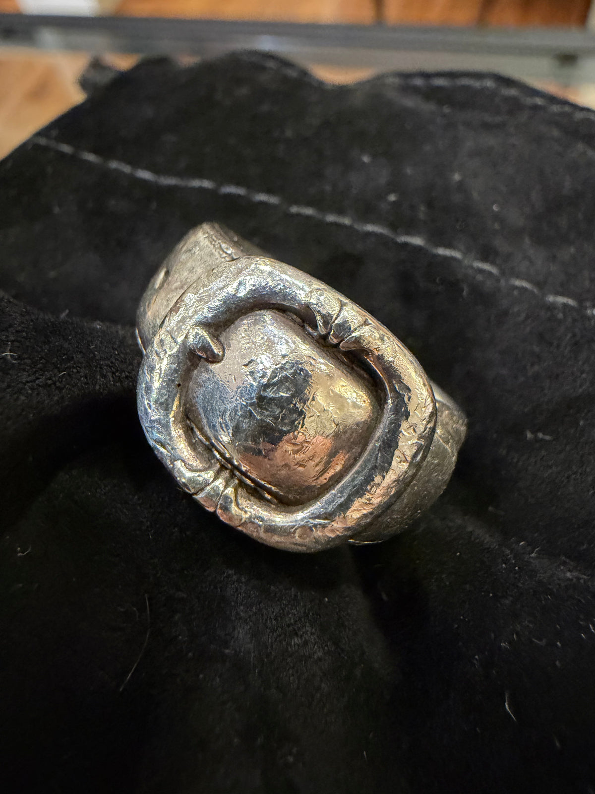 Chrome Hearts Large Gunslinger Belt Ring - Silver