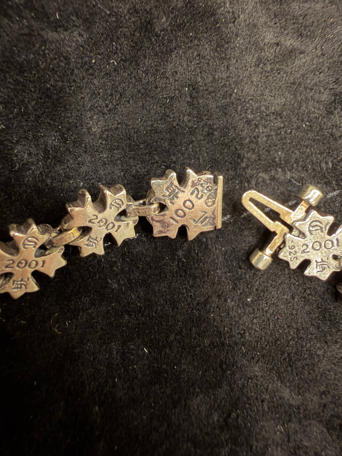 Chrome Hearts Tiny Plus Link Bracelet Silver - 8 inch