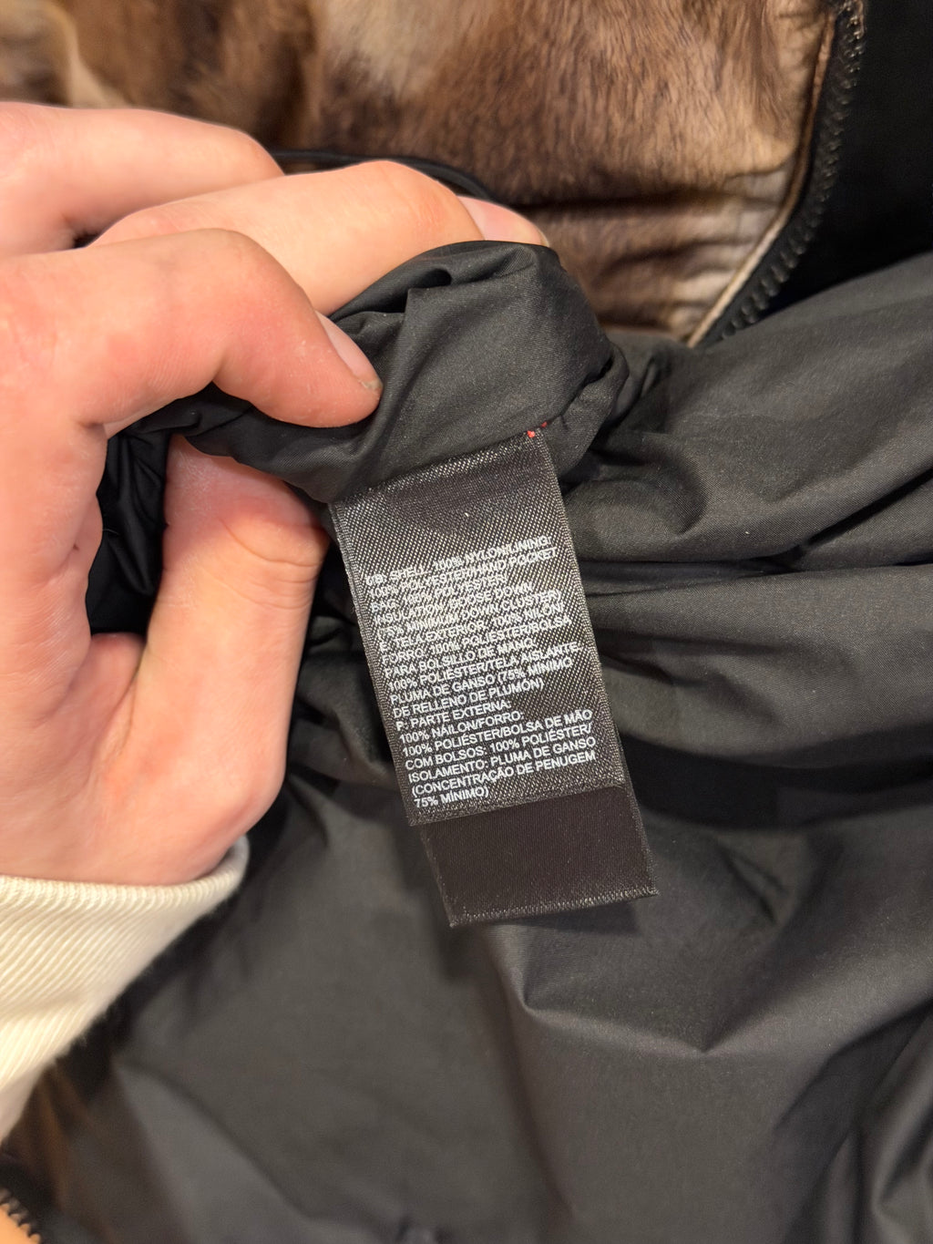 Supreme x The North Face Fur Print Nuptse