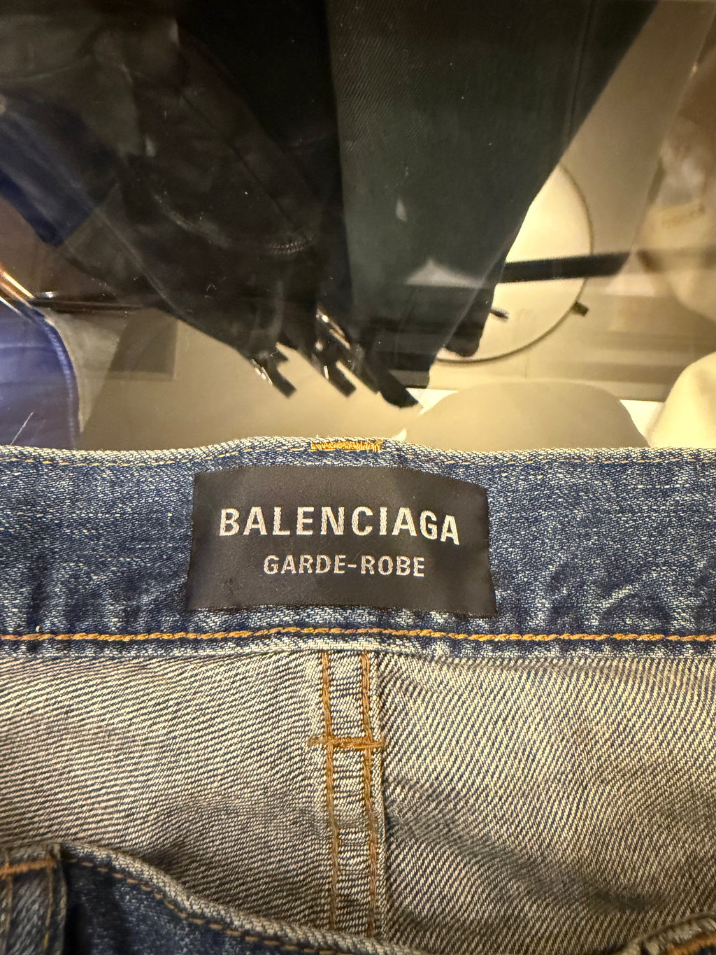Balenciaga Flared Denim Jeans - Blue