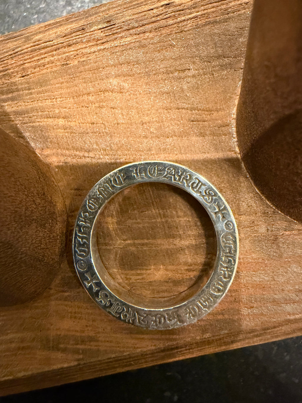 Chrome Hearts NYC F You 3MM Spacer Ring Silver - Size 6.5