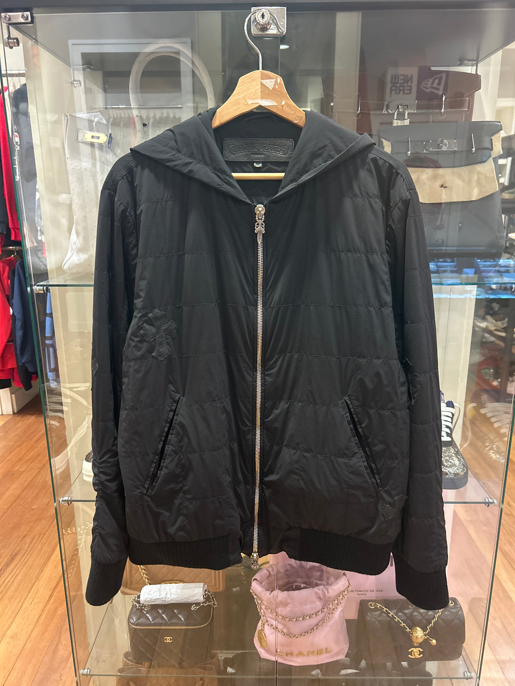 Chrome Hearts Quilted Cross Patch Jacket