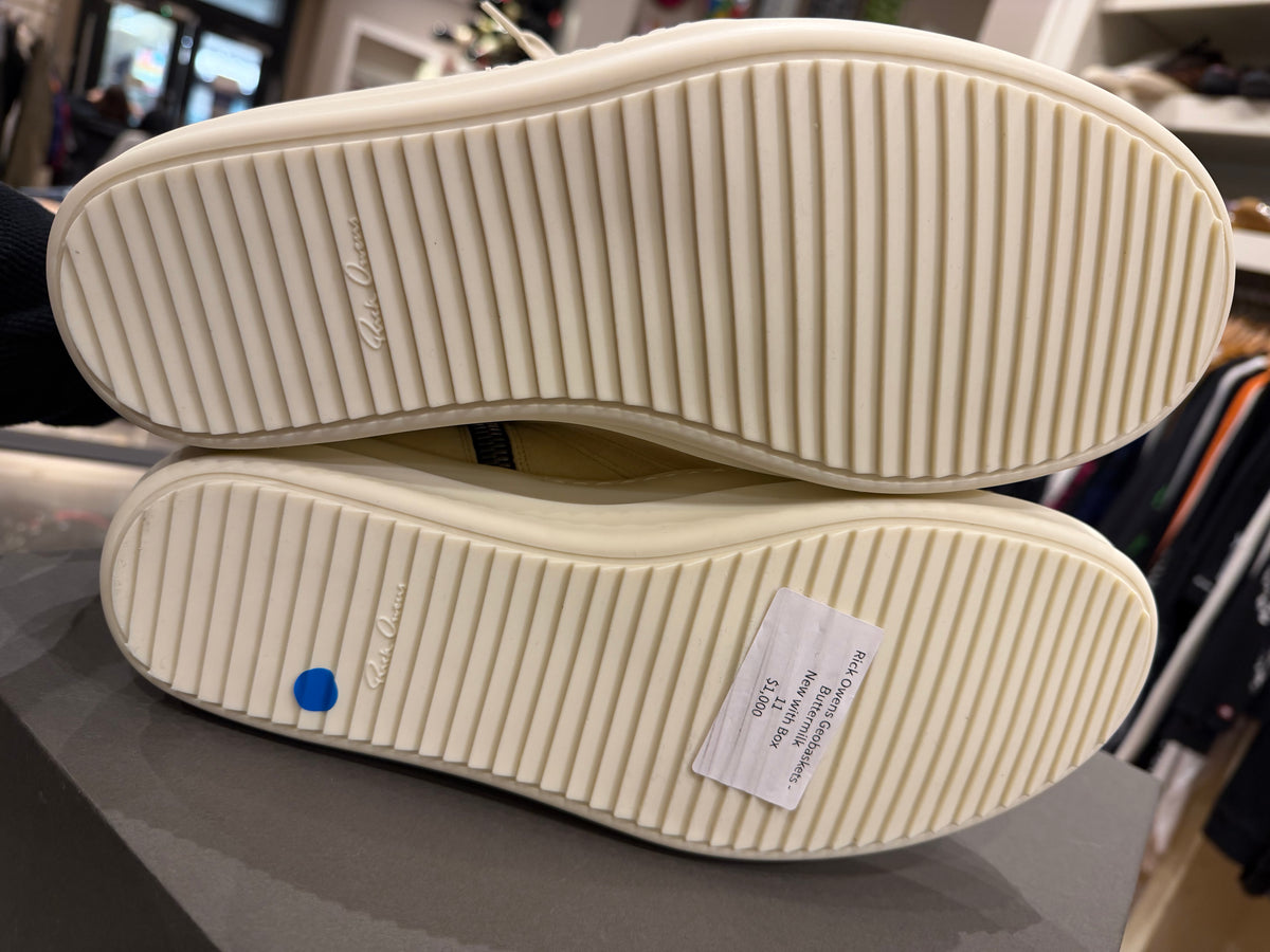 Rick Owens Geobaskets - Buttermilk