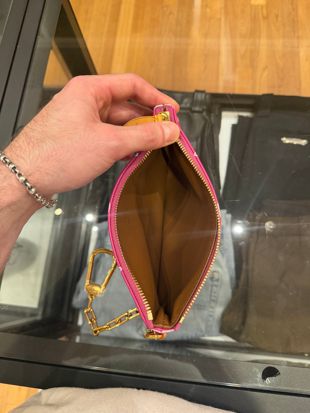 Louis Vuitton P9 Speedy 40 Bandouliere Pink Agate Duffle Bag