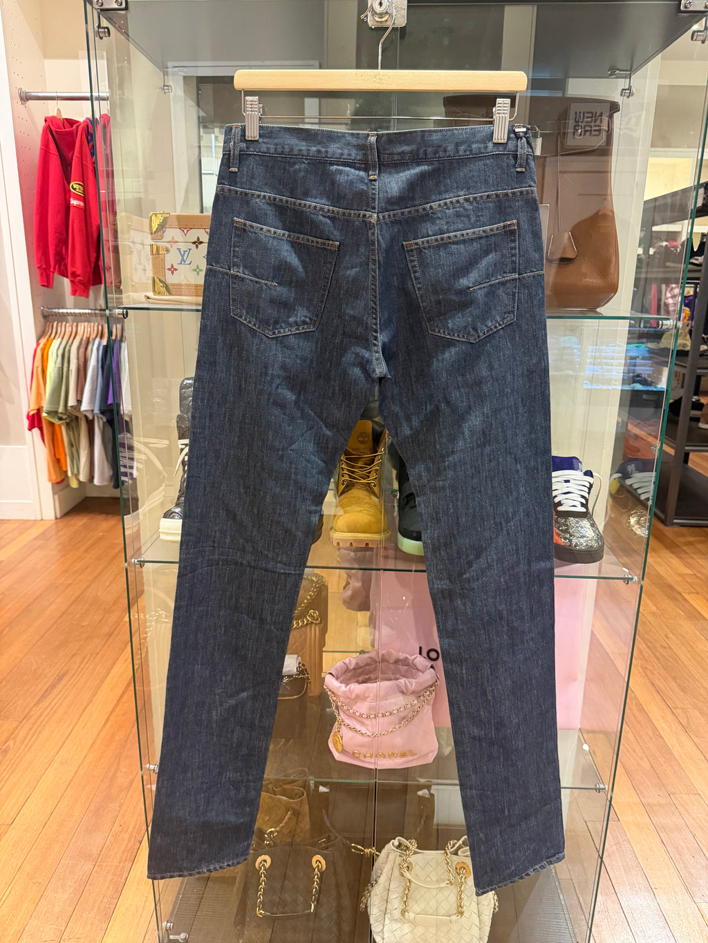 Dior Homme Cotton-Linen Navy Jeans