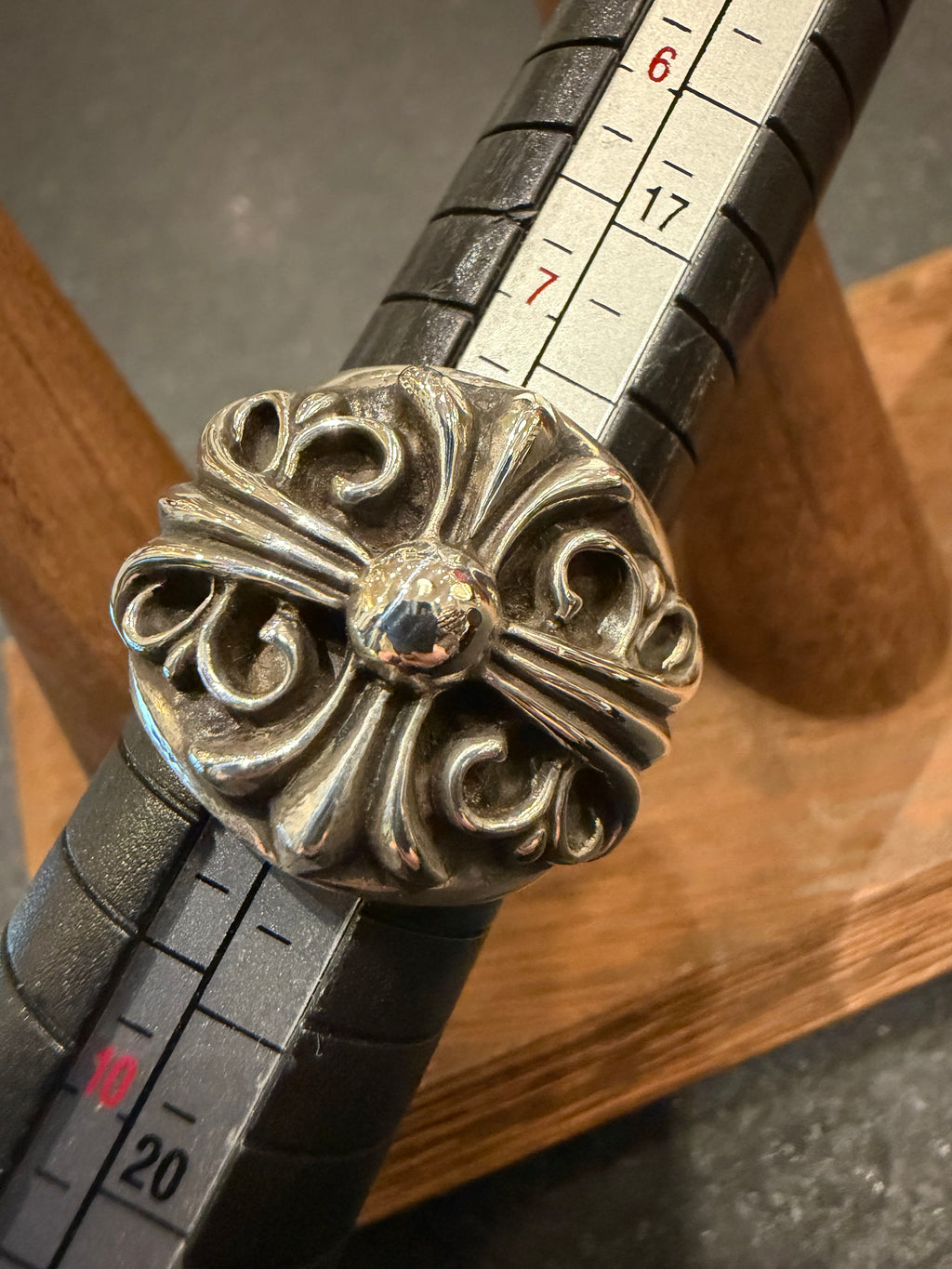 Chrome Hearts Keeper Ring Silver - size 8.5