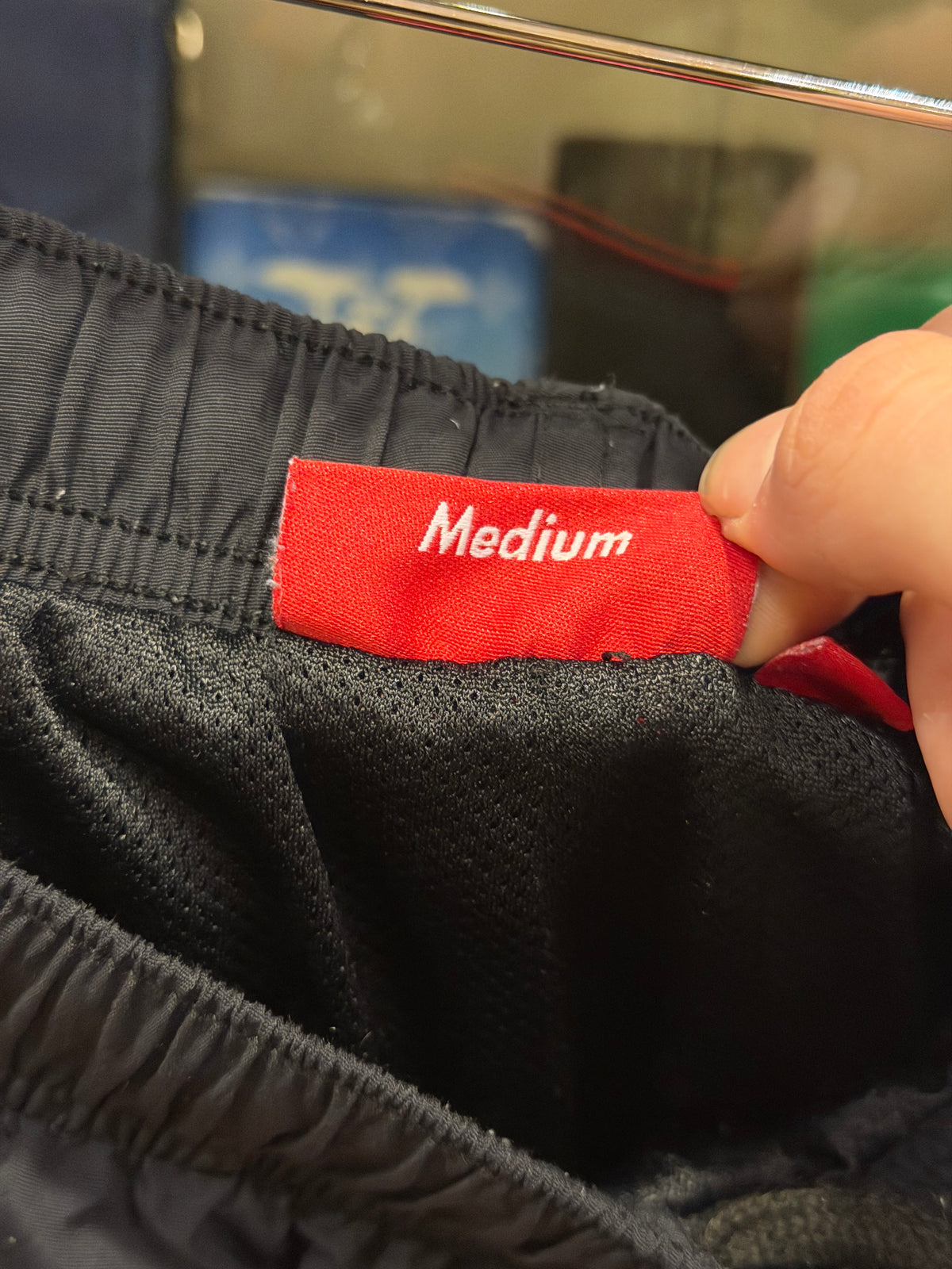 Supreme Spellout Embroidered Track Pants - Black