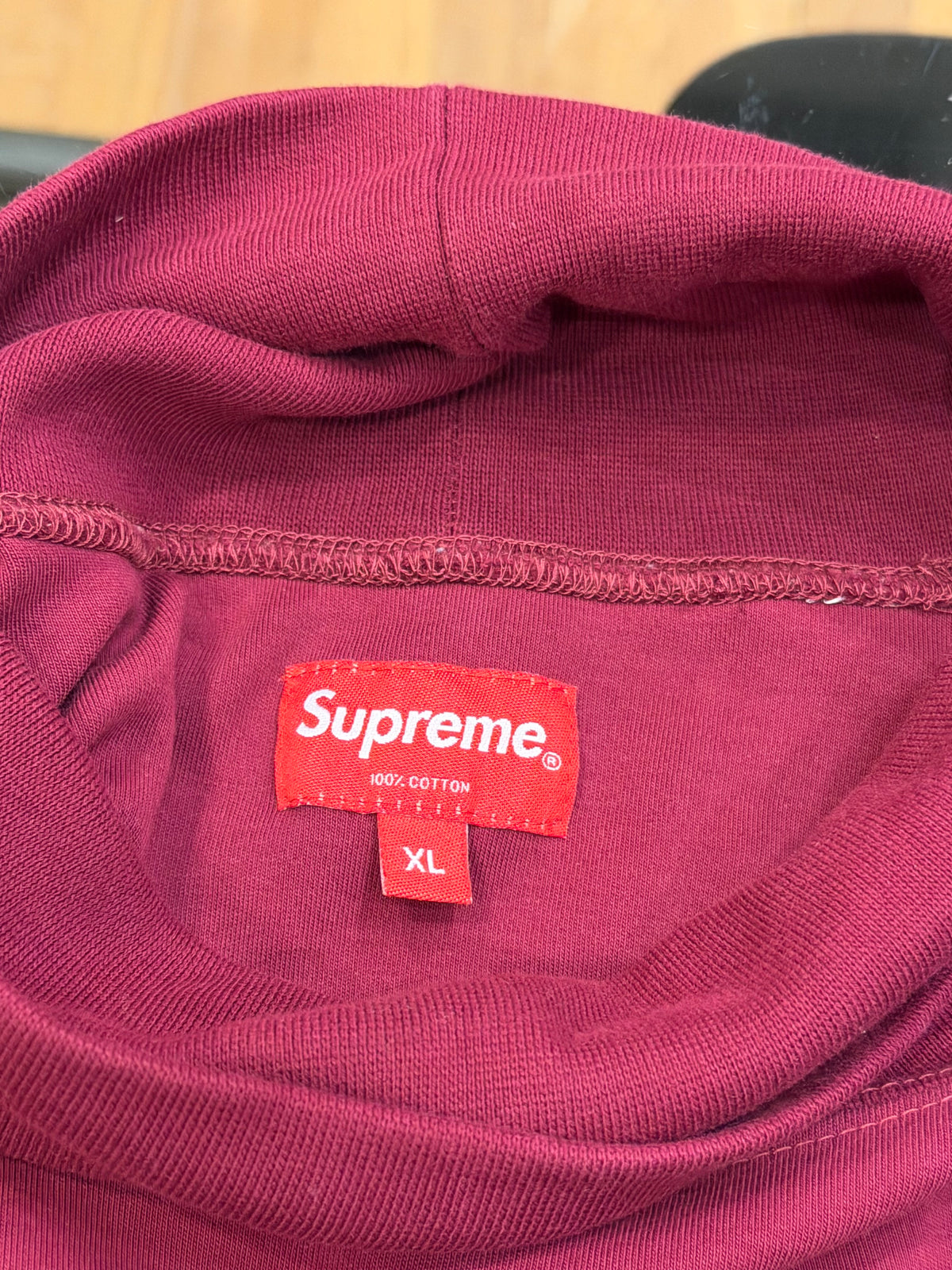 Supreme Mock Neck LS Maroon